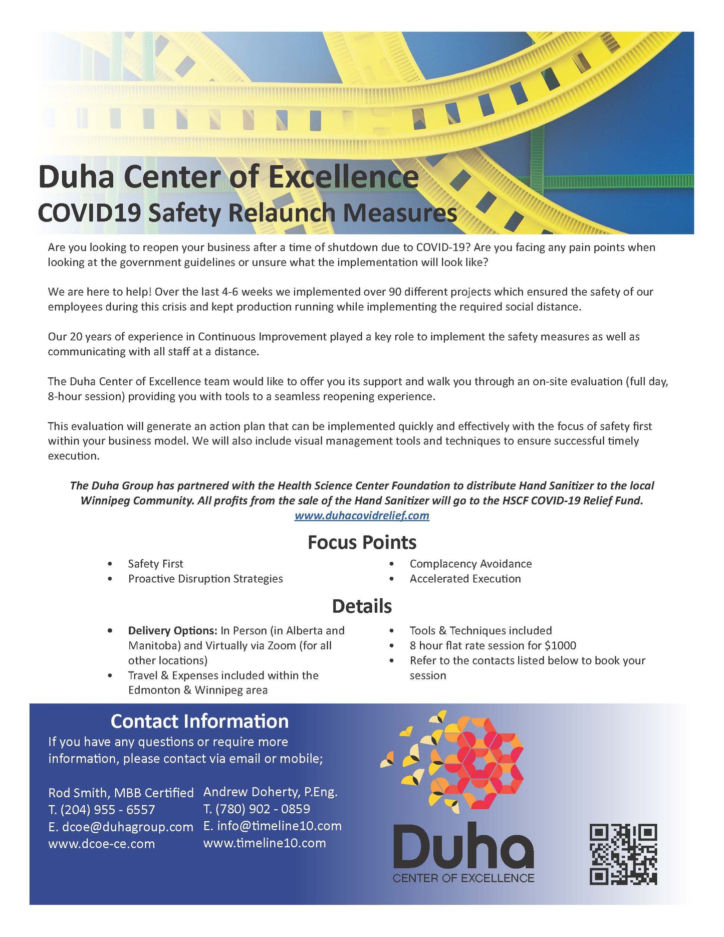 COVID19 Safety Relaunch Measures